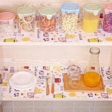 Revestimiento impreso a prueba de aceite, de 30*300cm, recortable, para gabinetes, cajones y estantes, impermeable y a prueba de humedad, protege el gabinete, encimera, cajones, de color fresco, se puede usar para gabinetes, estufa, cajones, armarios y talla grande