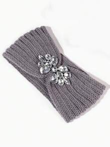 Bandă de păr elegantă, casual, drăguță, tricotată din poliester, sport, elastică, caldă, cu model de litere, pentru femei, bandă de păr cu turban de Ziua Îndrăgostiților pentru toamnă și iarnă, bandă de păr cu bandă de păr de toamnă, accesorii de păr pentru femei, pentru ținute de vacanță, eșarfă elegantă pentru femei, bandană moale, pentru cap - A - Vizualizare 15