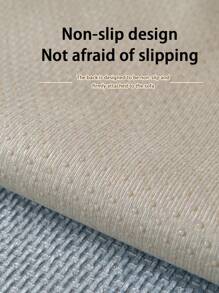 1 件雪尼尔提花布艺沙发套，四季使用，韩式现代简约防刮防滑沙发垫，防宠物客厅沙发保护套，适用于 L 型沙发和 1/2/3/4 座沙发（单独出售） - 淺灰色 - 查看 7