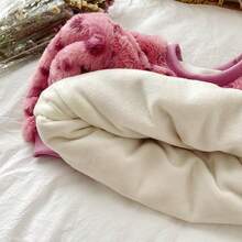 Áo nỉ dài tay cổ tròn in họa tiết da báo dễ thương cho bé gái - Hồng - Xem 8