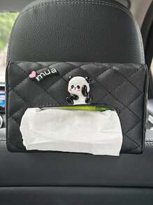 1个汽车真皮抽屉盒，汽车遮阳板扶手盒，纸巾盒 - 均碼 - 查看 17