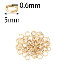 100pcs/Pack Stainless Steel Double Loop Keyring, Double Iron Circle Connector Ring For DIY Jewelry Pendants, Toys