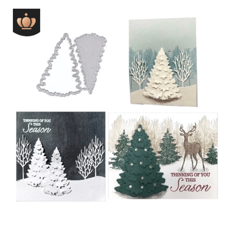 DIY Christmas Tree Metal Carbon Steel Cutting Knife Mold For Kids Paper