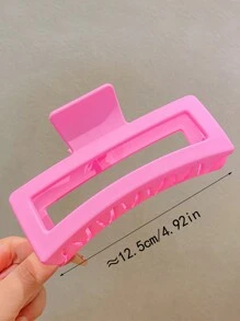 1 件装女士白色波浪发爪夹，超大发爪发夹，适合发髻，13 厘米，适合浓密的头发，优雅时尚