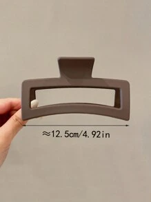 1 件装女士白色波浪发爪夹，超大发爪发夹，适合发髻，13 厘米，适合浓密的头发，优雅时尚