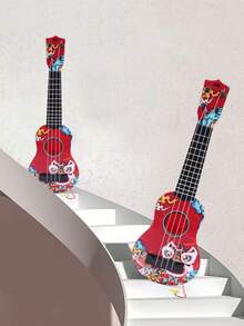 Guitarra pequeña de juguete para niños, estilo china-chic, para educación temprana de música - Multicolor - Ver 8
