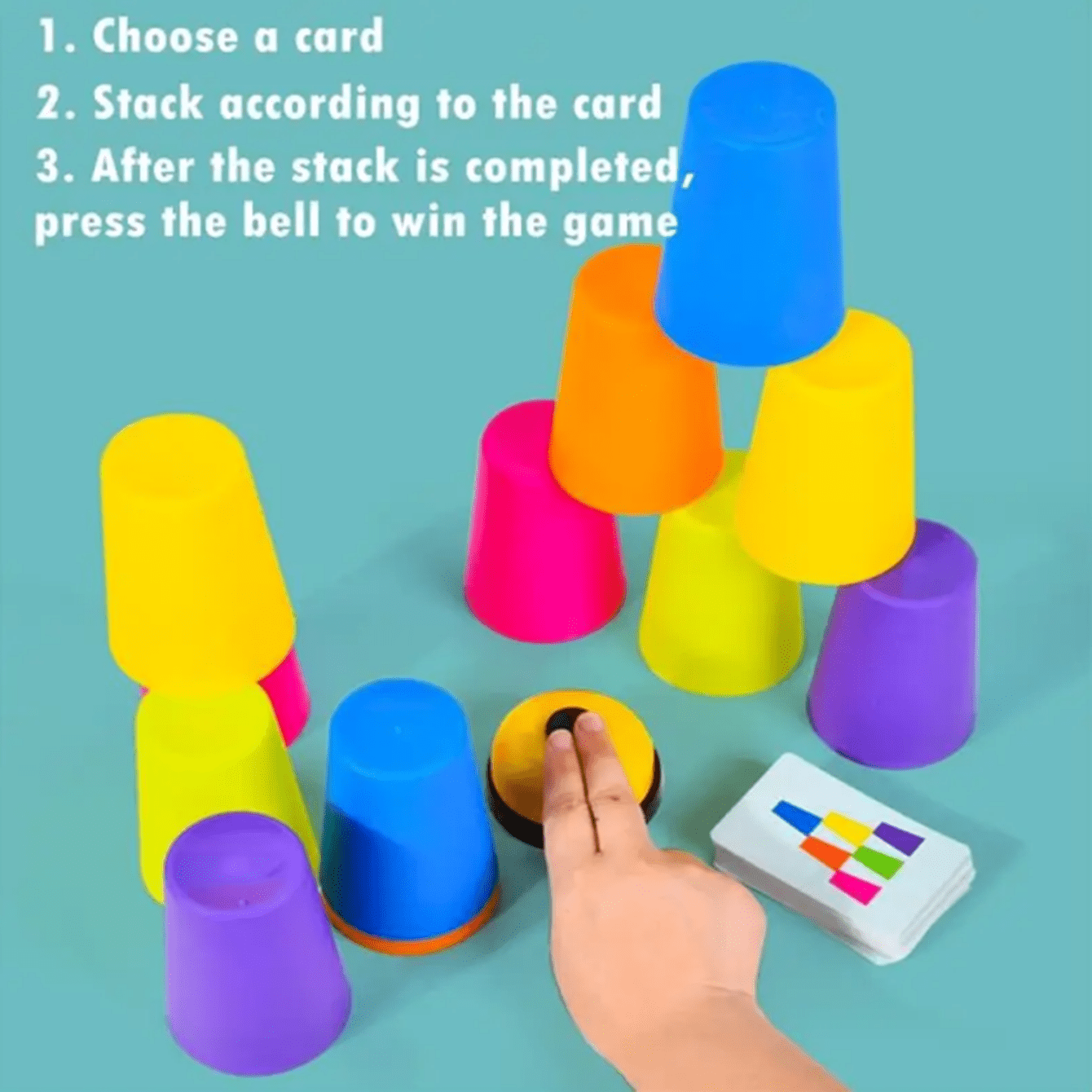 Fighting Stacking Cup, Table Game Color Classification Cognitive