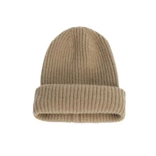 1pc New High-End Beanie Hat, Reversible Simple Elegant Knitted Knitted Cap For Women, Autumn/Winter Season, Cycling/Skiing Face & Head Warmer Balaclava Knit Hat For Outdoor Sports