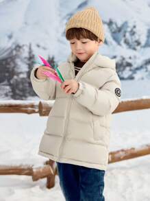 Balabala Kinder Daunenjacke große Kinder Winter warmer Kapuzenjacke