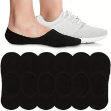 6 Pasang Kaos Kaki Pendek Nyaman Anti Selip untuk Lari dan Bersepeda - Kaos Kaki Atletik - Satu-Ukuran - View 6