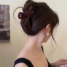 2 chiếc/gói kẹp tóc hình con bướm đỏ Encore kẹp tóc phụ kiện kiểu tóc hình con bướm cho phụ nữ, mới 2024 - Nhiều màu - Xem 3