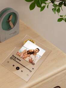 1 pieza Letrero de música acrílico, decoración colgante, placa personalizada con foto impresa, regalo para mamá, amiga, maestra, regalo del Día de la Madre, regalo del Día del Padre, San Valentín, decoración de San Valentín