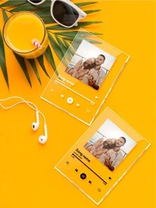 1 pieza Letrero de música acrílico, decoración colgante, placa personalizada con foto impresa, regalo para mamá, amiga, maestra, regalo del Día de la Madre, regalo del Día del Padre, San Valentín, decoración de San Valentín