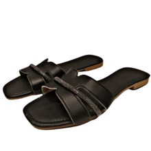 Women's Flat H-Shaped Sandal With Rhinestones Original Casual Summer - 白色 - 查看 3