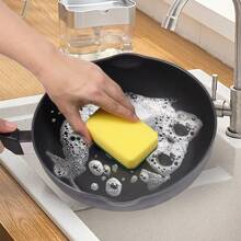 5/10pcs Multi-Functional Cleaning Sponge Brush, Household Cleaning Double-Sided Scouring Pad, Two-Sided Dish Washing Sponge, Pot Brush, High-Quality Kitchen Sponge, Scratch-Free Sponge Scrubber, Super Absorbent Sponge Block, Dual-Color Cleaning Brush, Cleaning Supplies, Kitchen Decontamination Cleaning Tools - Multicolor - View 4