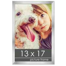 Custompictureframes.Com 13x17 Wood Frame With UV Acrylic 6 Finishes: Black White Bronze Silver Wood Mahogany - 銀色 - 查看 2