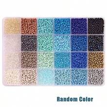 6400 件 24 色玻璃种子珠用于珠宝制作、DIY 手链珠宝制作套件、珠子组合套件手链戒指项链制作、DIY、礼品、工艺品 - 彩色 - 查看 10