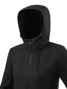 1 pieza Chaqueta impermeable y a prueba de viento con forro térmico para mujer, para senderismo y acampada, otoño/invierno, forro polar, esquí