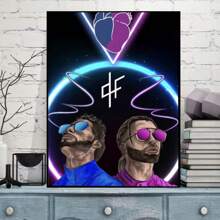 1 tấm poster nghệ thuật không khung hình nghệ sĩ nhạc rap P-PNL Q-QLF, thích hợp trang trí tường quán cà phê, quán bar, phòng ngủ. - Nhiều màu - Xem 2