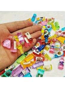 5个随机迷你荧光仿真酒瓶，DIY产品，微型树脂工艺品，微型景观人物，酒吧装饰，房间装饰，汽车装饰 - 彩色 - 查看 4