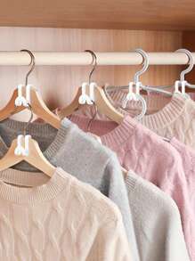 20 Móc treo quần áo hình chữ S màu trắng chịu lực cao có móc nối, tiết kiệm không gian cho tủ quần áo, móc treo quần áo có thể xếp chồng lên nhau, quần âu, giày dép, quần jean, bốt, váy - Móc hình chữ S màu trắng - Xem 6