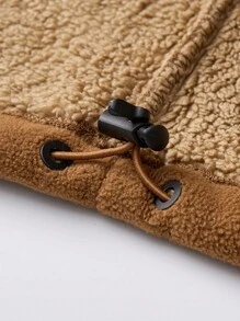 Jaqueta de lã masculina, moletom esportivo casual ao ar livre, estilo simples e moderno de outono e inverno de 2024