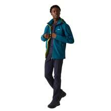 Regatta Mens Bosfield II Waterproof Jacket - 100% Polyester - (RG10620) - Moroccan Blue/Citron Lime - View 1