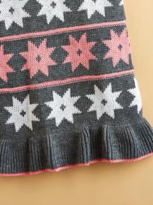 1 chiếc váy in hình ngôi sao 8 cánh dễ thương mới cho thú cưng, áo len chống rụng lông cho chó và mèo Schnauzer - Xám - Xem 8