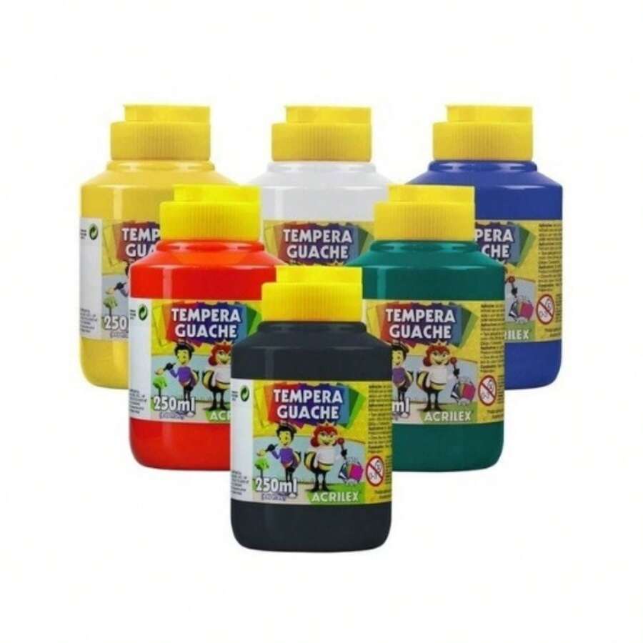 Acrilex Gouache Paint 250ml Assorted Colors - Xanh đậm - Xem 1