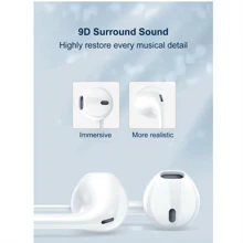 Suitable For IPhone15, H Uawei Type-C Digital Headset, Apple Mobile Phone Wire-Controlled In-Ear Type 15 With Brand - White - View 6