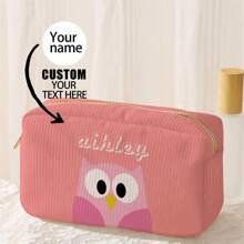 New Cosmetic Bag, Custom Photo Cosmetic Bag, Can Be Customized To Your Unique Design, Lightweight Waterproof Canvas Zipper Cosmetic Bag Is Also Perfect For Coin Purse, Pencil Case, Perfect For Shopping, Date, Vacation, Travel, Festival, Party Or As A Gift