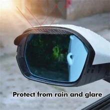 2 Packs Car Rearview Mirror Visor Rain Cover, Eyebrow Universal Rearview Mirror Visor, Suitable For Most Cars Trucks And SUVs