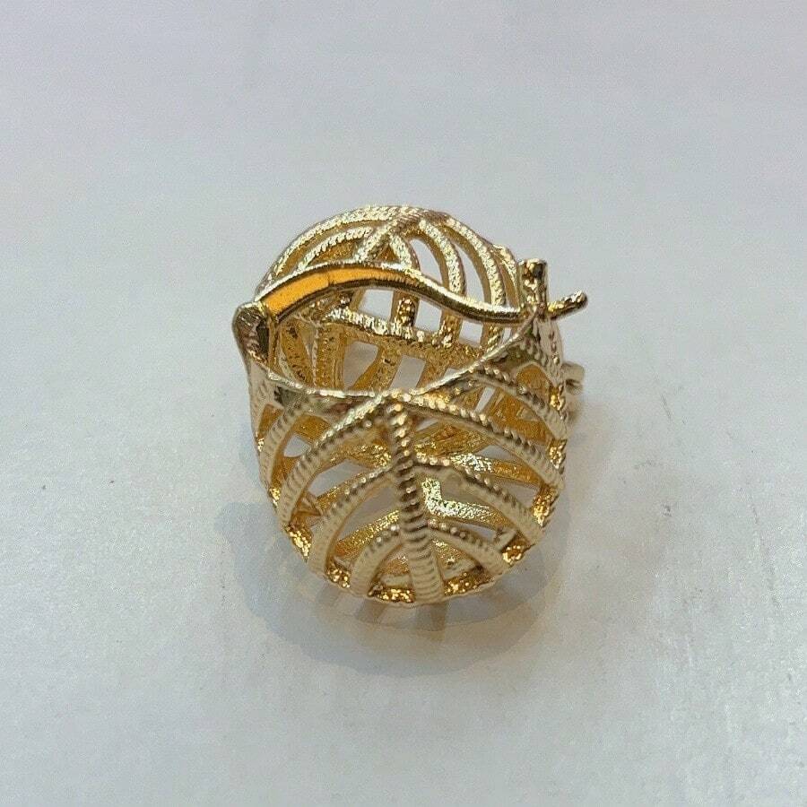 Arete de oro laminado LX - Oro rosa - Ver 1