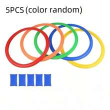 5个/10个/15个/20个儿童跳房子跳圈，感官统合训练器材，室内/室外幼儿园跳跳垫，跳高运动玩具，体能活动游戏，亲子互动早教玩具，适合3-12岁男孩女孩生日礼物（颜色随机） - 彩色 - 查看 14