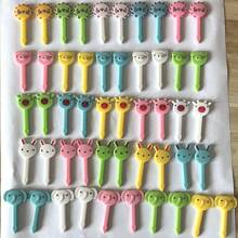 30pcs/Set Cute Animal Pattern Dessert Forks, Lunch Box Food Picks, Mini Plastic Cartoon Toothpick Forks, Assorted Colors - 30 Pieces (random Colors) - View 8