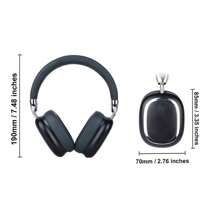 Tai nghe không dây hoàn toàn mới, phạm vi phủ sóng rộng, chất lượng âm thanh HiFi rõ nét, thiết kế thoải mái, có thể gập lại, xoay được, thu gọn, sạc qua cổng Type-C. Tai nghe không dây phù hợp với điện thoại thông minh, máy tính, máy nghe nhạc MP3 và các thiết bị khác. - màu đen - Xem 2
