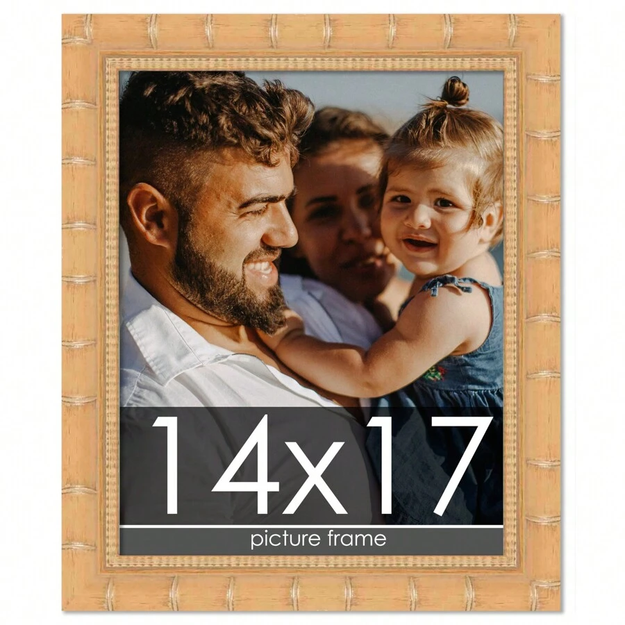 Custompictureframes.Com 14x17 Modern Bamboo Picture Frame UV Acrylic 5 ...