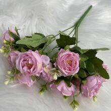 2 件装 20 枝奢华仿牡丹花束，北欧风格人造花适合家居和婚礼装饰、圣诞节、派对、新年 - 多色 - 查看 10
