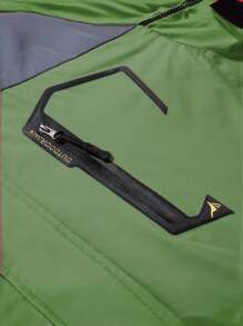 Áo khoác lông cừu dày chống gió cỡ lớn XL dành cho nam có mũ trùm đầu có thể tháo rời, áo khoác ngoài trời mùa đông - màu xanh lá - Xem 4