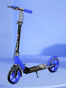 A Pedal Scooter, A Campus Commuting Vehicle, With A Foldable Design, Made Of Aluminum Alloy Material, PU Tires, Rebound Foot Support, Adjustable Height, Frosted Particle Pedals, Anti Slip Handle, Suitable For Use By All Ages