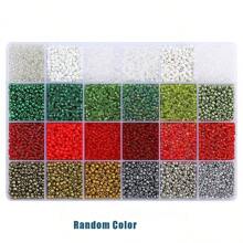 6400 件 24 色玻璃种子珠用于珠宝制作、DIY 手链珠宝制作套件、珠子组合套件手链戒指项链制作、DIY、礼品、工艺品 - 彩色 - 查看 8