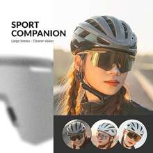 ROCKBROS Men And Women Cycling Sunglasses UV400 Protection TR90 Frame Bicycle Outdoor Cycling Essential Equipment - Purple - View 7