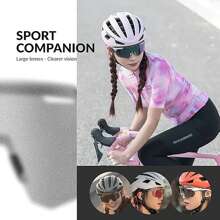 ROCKBROS Men And Women Cycling Sunglasses UV400 Protection TR90 Frame Bicycle Outdoor Cycling Essential Equipment - Purple - View 6