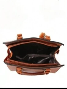 Large Capacity Women Shoulder Bag, Versatile Crossbody Bag - 紫紅色 - 查看 4