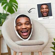 Customized Pet Head Pillow - Double-Sided Printed, Hand Washable, Modern Casual Style, Zipper Closure, Polypropylene Filling, Polyester Cover, Digital Printing, Decorative Multi-Purpose Cushion Christmas Gift - Rabbit - View 13