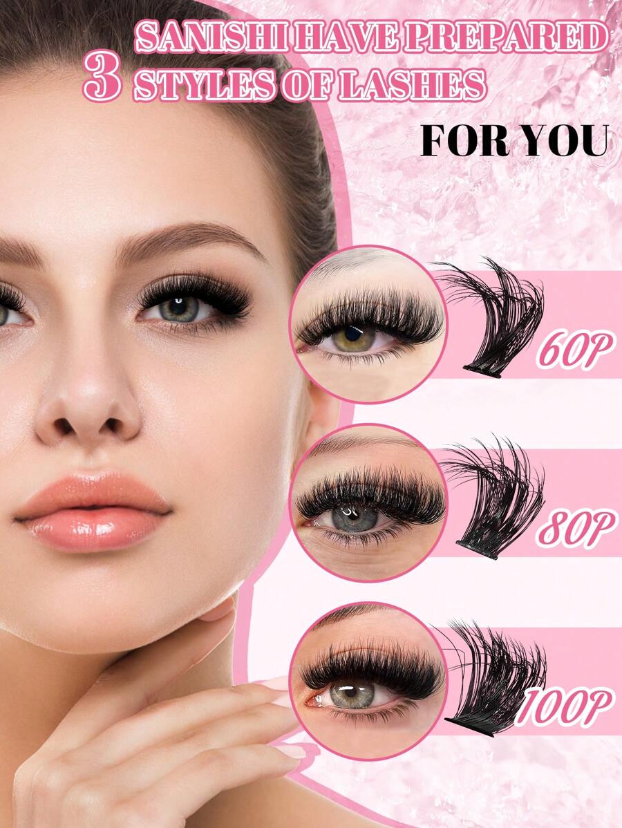 Sanishi Lashes Lash Clusters Kit Fluffy Lash Extension Kit 270pcs