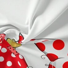 2/3 件圣诞卡通被套套装，含 2 个枕套，时尚、柔软、舒适 - 彩色 - 查看 8