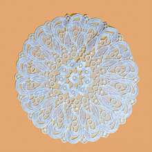 1pc Lace Embroidered Table Placemat, Decor Pad For Furniture, Photography Prop - Multicolor - View 19