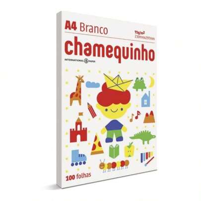 Papel Sulfite A4 Chamequinho 75g 100 Folhas (Chamex)