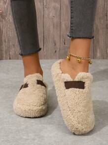 2025 Herbst Schlüpfschuhe mit rundem Zehenbereich, Schnallen-Dekor, Damen Loafers, modisch vielseitig